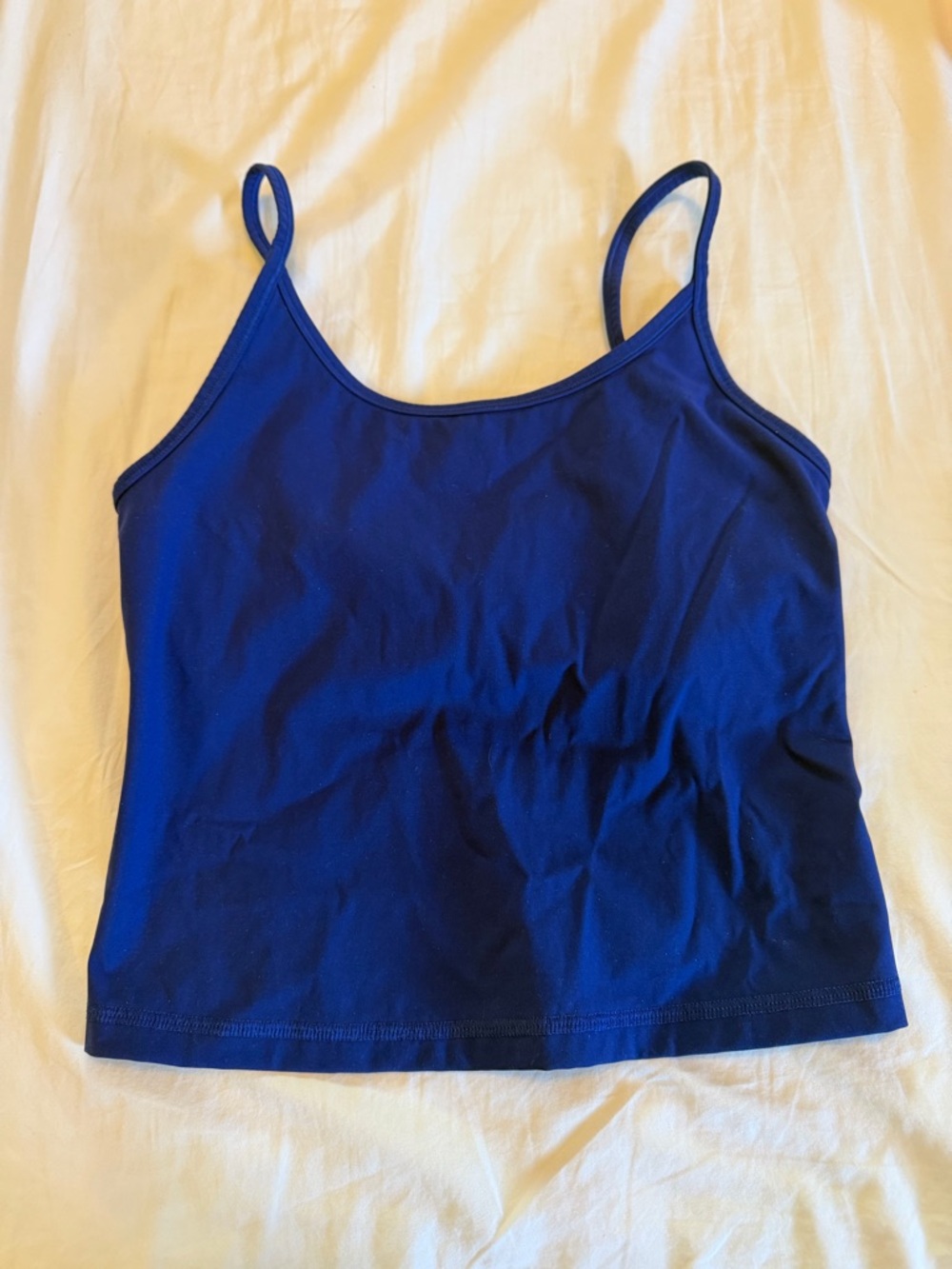 Everlane Royal Blue Spaghetti-Strap shelf bra Camisole